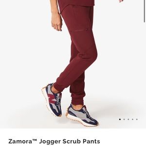 Maroon Figs Jogger scrubs